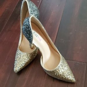 Gold JustFab Pumps